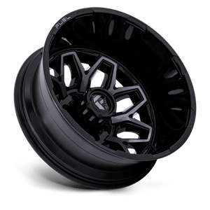 Fuel Offroad D875 FLUX DUALLY Gloss Black Brush Fc Gray Dddt 20x8.25 -240 8x165.1mm 121.5mm