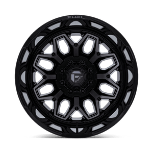Fuel Offroad D875 FLUX DUALLY Gloss Black Brush Fc Gray Dddt 20x8.25 -240 8x165.1mm 121.5mm