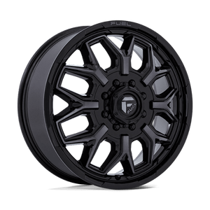 Fuel Offroad D875 FLUX DUALLY Gloss Black Brush Fc Gray Dddt 22x8.25 +104 8x165.1mm 121.5mm - Wheelwiz