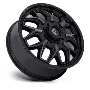 Fuel Offroad D875 FLUX DUALLY Gloss Black Brush Fc Gray Dddt 22x8.25 +104 8x210mm 154.3mm