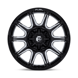 Fuel Offroad FC880 SUPER C Gloss Black Milled 22x12 -44 8x180mm 124.2mm - Wheelwiz