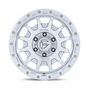 Fuel Offroad FC884 FORTRESS Gloss Silver W/ Machined Face 18x9 +1 6x139.7mm 106.1mm