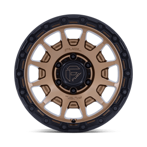 Fuel Offroad FC884 FORTRESS Matte Bronze W Gloss Black Lip 18x9 +20 6x139.7mm 106.1mm - Wheelwiz