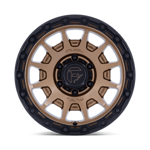 Fuel Offroad FC884 FORTRESS Matte Bronze W Gloss Black Lip 17x8.5 0 5x127mm 71.5mm