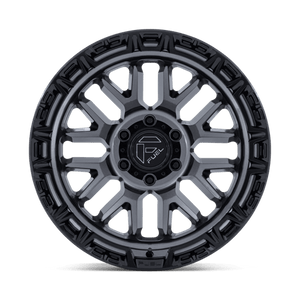 Fuel Offroad FC890 RAIL Gloss Gunmetal W/ G-blk Lip 17x9 -12 5x127mm 71.5mm - Wheelwiz