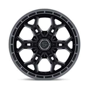 Fuel Offroad FC896 HEATHEN Gloss Black Gloss Gunmetal Lip 20x9 +20 6x139.7mm 106.1mm
