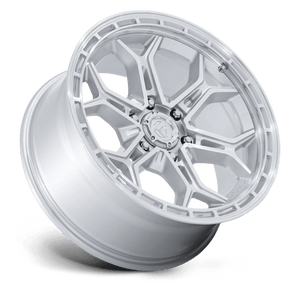 Fuel Offroad FC896 HEATHEN Gloss Silver W/ Machined Face 20x9 +20 6x139.7mm 106.1mm - Wheelwiz