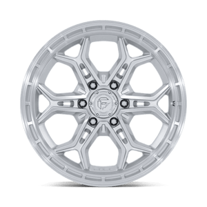 Fuel Offroad FC896 HEATHEN Gloss Silver W/ Machined Face 20x9 +20 6x139.7mm 106.1mm - Wheelwiz