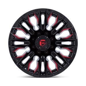 Fuel Offroad D823 FLAME Gloss Black Mill W/ Candy Red 20x9 +1 8x165.1mm 125.1mm