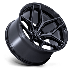 Fuel Offroad FLUX Gloss Black Brush Fc Gray Dddt 17x9 -12 5x127mm 71.5mm - Wheelwiz