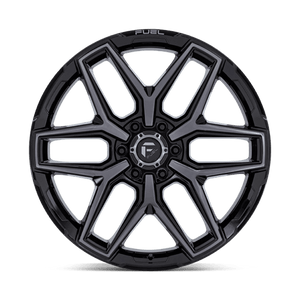 Fuel Offroad FLUX Gloss Black Brush Fc Gray Dddt 22x12 -44 5x127mm 71.5mm