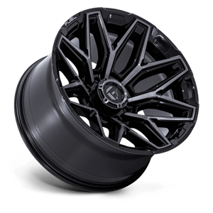 Fuel Offroad FLUX Gloss Black Brush Fc Gray Dddt 22x10 -18 8x165.1mm 125.1mm - Wheelwiz