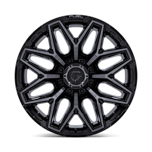 Fuel Offroad FLUX Gloss Black Brush Fc Gray Dddt 20x10 -18 8x165.1mm 125.1mm - Wheelwiz