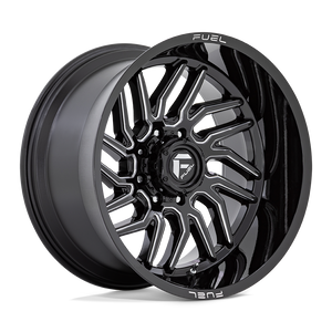 Fuel Offroad D807 HURRICANE Gloss Black Milled 24x12 -44 5x139.7mm 78.1mm - WheelWiz