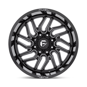 Fuel Offroad D807 HURRICANE Gloss Black Milled 24x12 -44 5x139.7mm 78.1mm - WheelWiz