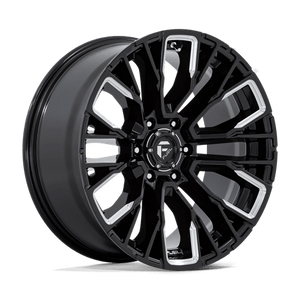 Fuel Offroad D849 REBAR Gloss Black Milled 20x9 +1 6x135mm 87.1mm