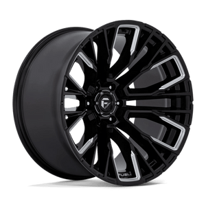 Fuel Offroad D849 REBAR Gloss Black Milled 22x12 -44 6x135mm 87.1mm - Wheelwiz