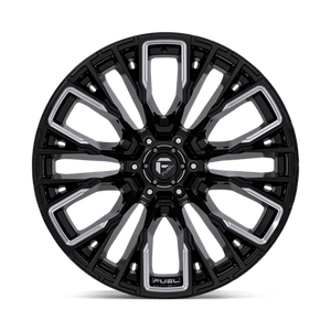 Fuel Offroad D849 REBAR Gloss Black Milled 22x12 -44 6x139.7mm 106.1mm - Wheelwiz