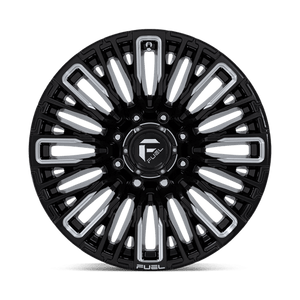 Fuel Offroad D849 REBAR Gloss Black Milled 20x10 -18 8x180mm 124.2mm - Wheelwiz