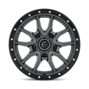 Fuel Offroad D680 REBEL Matte Gunmetal Black Bead Ring 17x9 +1 5x150mm 110.1mm