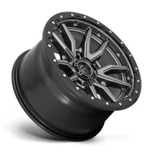 Fuel Offroad D680 REBEL Matte Gunmetal Black Bead Ring 18x9 -12 5x139.7mm 78.1mm - Wheelwiz
