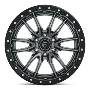 Fuel Offroad D680 REBEL Matte Gunmetal Black Bead Ring 20x10 -18 6x135mm 87.1mm