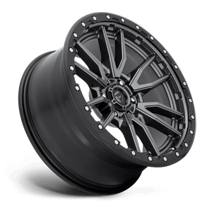 Fuel Offroad D680 REBEL Matte Gunmetal Black Bead Ring 20x9 +20 6x139.7mm 106.1mm