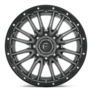 Fuel Offroad D680 REBEL Matte Gunmetal Black Bead Ring 22x10 -18 8x170mm 125.1mm - Wheelwiz