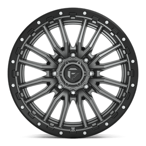 Fuel Offroad D680 REBEL Matte Gunmetal Black Bead Ring 22x10 -18 8x165.1mm 125.1mm