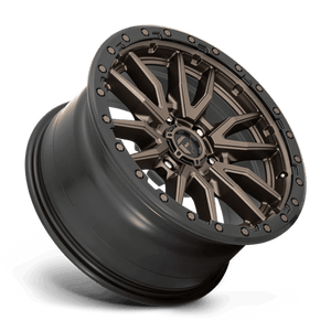 Fuel Offroad D681 REBEL Matte Bronze Black Bead Ring 18x9 +1 6x139.7mm 106.1mm - Wheelwiz