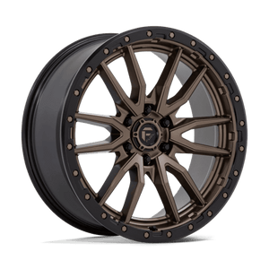 Fuel Offroad D681 REBEL Matte Bronze Black Bead Ring 22x9 +20 6x139.7mm 78.1mm - Wheelwiz