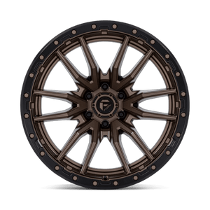 Fuel Offroad D681 REBEL Matte Bronze Black Bead Ring 22x12 -44 6x139.7mm 106.1mm