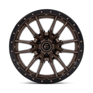 Fuel Offroad D681 REBEL Matte Bronze Black Bead Ring 22x12 -44 6x139.7mm 106.1mm - Wheelwiz