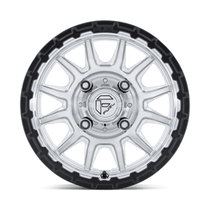 Fuel Offroad FV866 PISTON UTV Hyper Silver Mach-fc M-blk Lip 15x7 +10 4x110mm 79.4mm - Wheelwiz