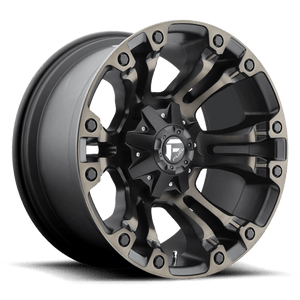 Fuel Offroad D569 VAPOR Matte Black Double Dark Tint 17x9 +1 5x139.7|5x150mm 110.1mm - Wheelwiz