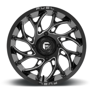 Fuel Off-road D741 GLOSS BLACK MILLED 18x7 +13 4x156mm 132mm - Wheelwiz