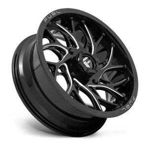 Fuel Off-road D741 GLOSS BLACK MILLED 18x7 +13 4x137mm 110.1mm - Wheelwiz