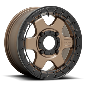 Fuel Off-road D924 BLOCK BL - OFF ROAD ONLY MATTE BRONZE WITH BLACK RING 15x6 +38 4x137mm 110.1mm