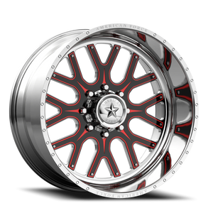 American Force 254 Fallout FP Polished 24x16 -101 8x180mm 124mm - Wheelwiz