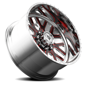 American Force 254 Fallout FP Polished 24x16 -101 8x180mm 124mm - Wheelwiz