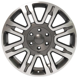 OE Wheels Replica FR98 Gunmetal Machined 20x8.5 +44 6x135mm 87.0mm - Wheelwiz