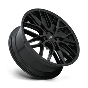 Niche M224 GAMMA Gloss Black 19x8.5 +35 5x112mm 66.6mm - WheelWiz