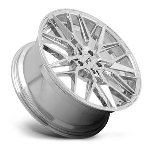Niche M249 GAMMA Chrome 18x8 +42 5x112mm 66.6mm - Wheelwiz