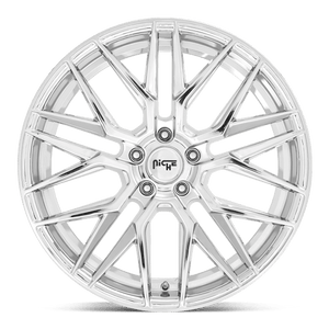 Niche M249 GAMMA Chrome 22x9 +15 5x115mm 71.5mm - Wheelwiz