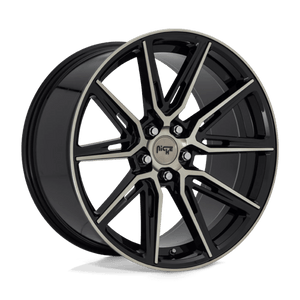 Niche M219 GEMELLO Gloss Mach Double Dark Tint 20x10.5 +40 5x112mm 66.6mm - Wheelwiz