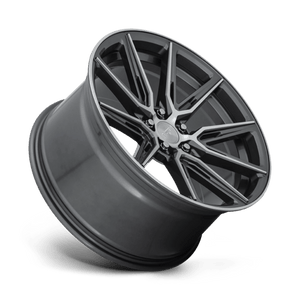 Niche M220 GEMELLO Gloss Anthracite Machined 20x10.5 +30 5x112mm 66.6mm - WheelWiz