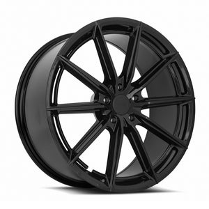 MRR GF26 Gloss Black 20x9 +25 5x112mm 66.6mm - Wheelwiz