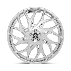 DUB S258 G.O.A.T. Chrome 24x10 +10 5x127mm 78.1mm - Wheelwiz