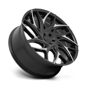 DUB S259 G.O.A.T. Gloss Black W/ Machined Spokes 26x10 +10 5x127mm 78.1mm - Wheelwiz