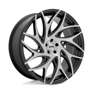 DUB S260 G.O.A.T. Brushed Face With Gloss Black Dark Tint Spokes 20x9 +35 5x127mm 71.5mm - WheelWiz